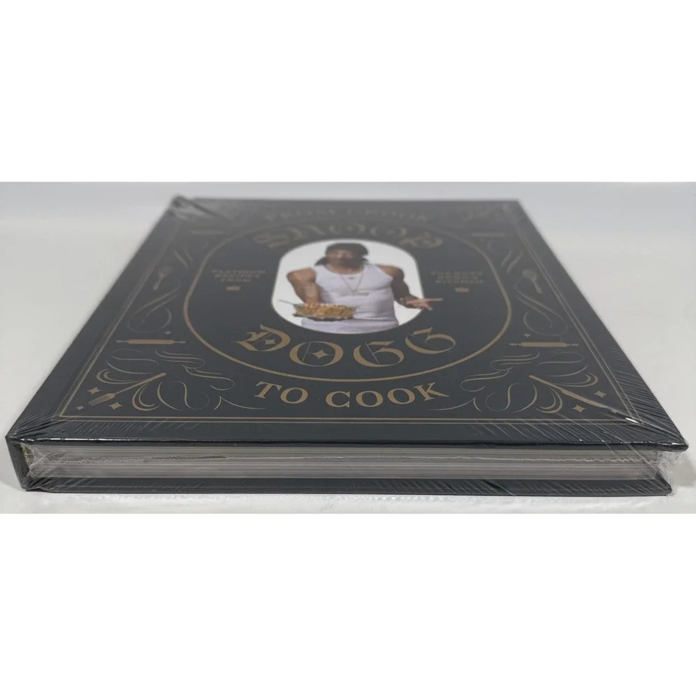 Snoop Dogg From Crook to Cook Cookbook Adult OS Black Gold Platinum Recipes New